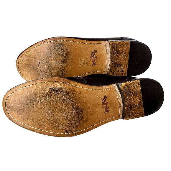Coach Men\'s Size 8 Thomas Brown Pebbled‎ Leather Slip On Loafer Minimalist # 555 main image 6